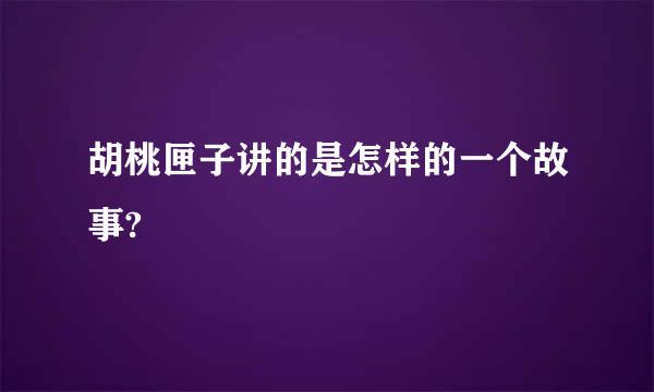 胡桃匣子讲的是怎样的一个故事?