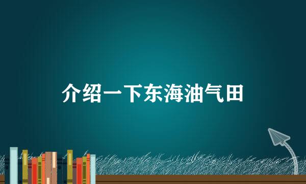 介绍一下东海油气田