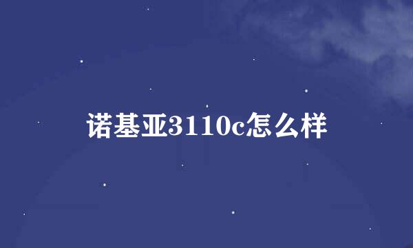 诺基亚3110c怎么样