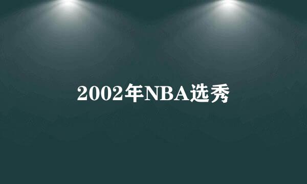 2002年NBA选秀