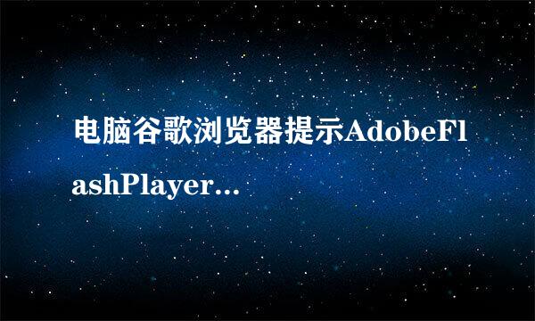 电脑谷歌浏览器提示AdobeFlashPlayer插件已被屏蔽怎么办