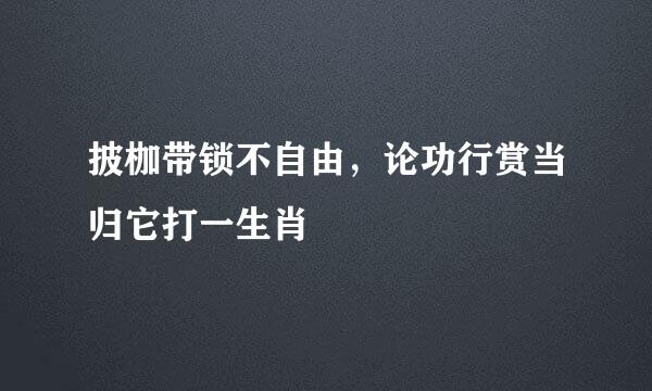 披枷带锁不自由，论功行赏当归它打一生肖