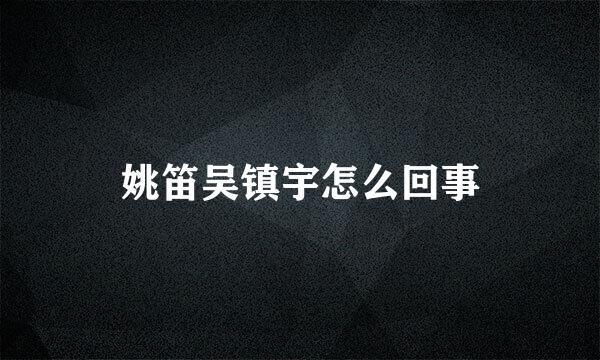 姚笛吴镇宇怎么回事