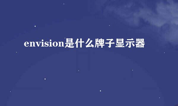 envision是什么牌子显示器