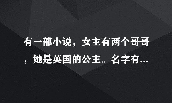 有一部小说，女主有两个哥哥，她是英国的公主。名字有四个字叫什么洛冰。她掩饰身份和两个哥哥一起上学。