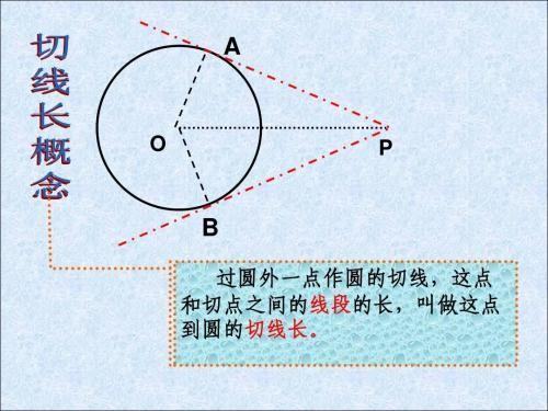 切线的来自性质定理