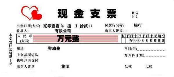 支票日期的填写方法20日怎么写