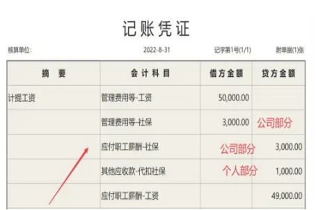 计提社保费的会计分录怎么做