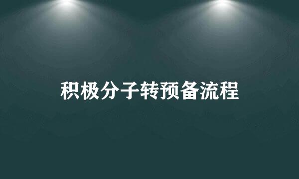 积极分子转预备流程