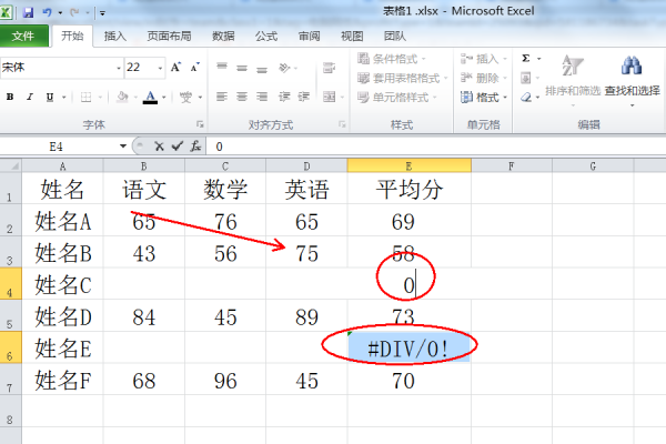 # DIV/0!表示什么意思啊？