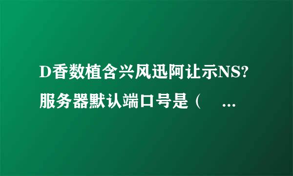 D香数植含兴风迅阿让示NS?服务器默认端口号是（ ）端口。