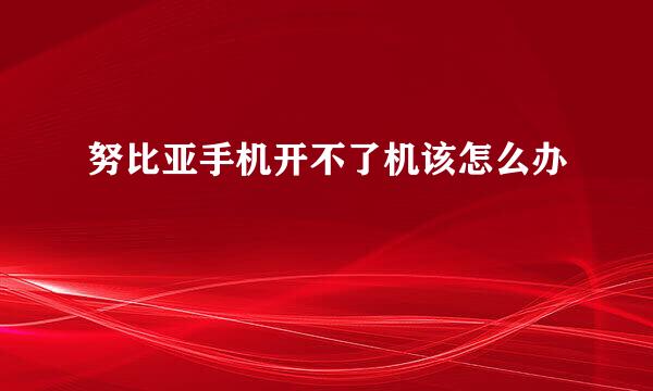 努比亚手机开不了机该怎么办