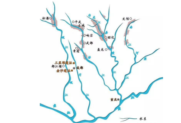 四川省的河流分布图（精度要高）