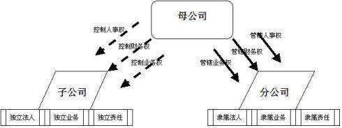 分公司和全资子山间音故环公司的区别？