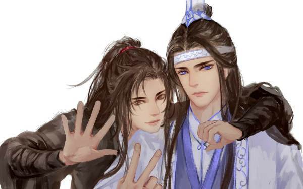 求《魔道祖师》蓝忘机和兔子的图片，谢谢