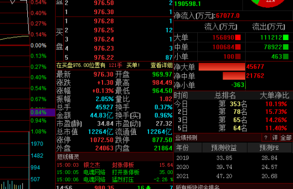 “净流入额”和“大宗流入”有什么区别？