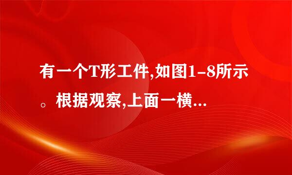 有一个T形工件,如图1-8所示。根据观察,上面一横(ab)的长度子调层推容易积鱼见征小于下面一竖(cd)的高度。是否正确?悟出的道理