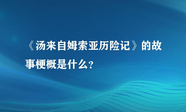 《汤来自姆索亚历险记》的故事梗概是什么？