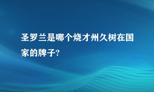 圣罗兰是哪个烧才州久树在国家的牌子?