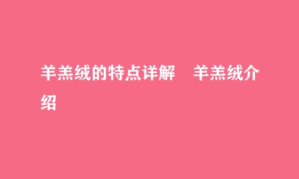 羊羔绒的特点详解 羊羔绒介绍