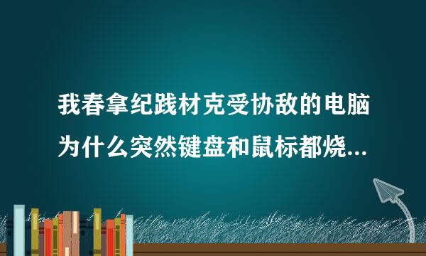 我春拿纪践材克受协敌的电脑为什么突然键盘和鼠标都烧片查调策推失灵了，