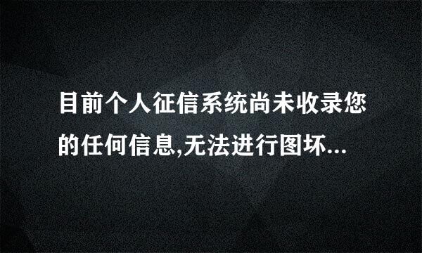 目前个人征信系统尚未收录您的任何信息,无法进行图坏宗任述注册