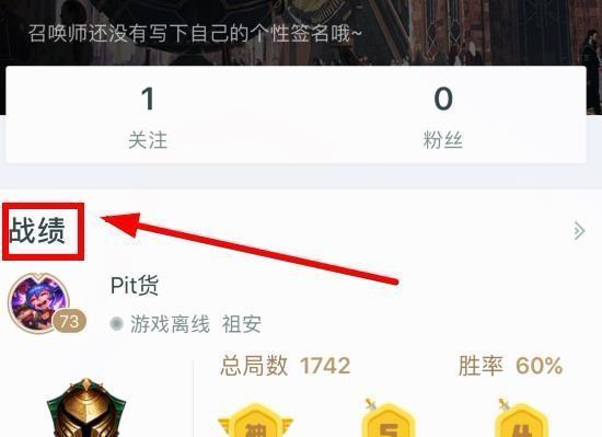 想在掌上英雄联盟上查别人战绩怎么查？召唤师查询里是这个样子