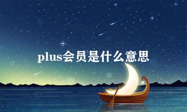 plus会员是什么意思