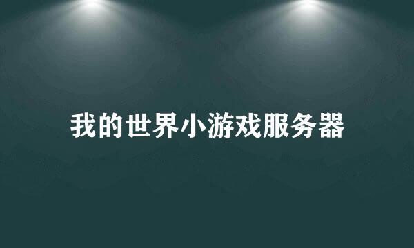 我的世界小游戏服务器