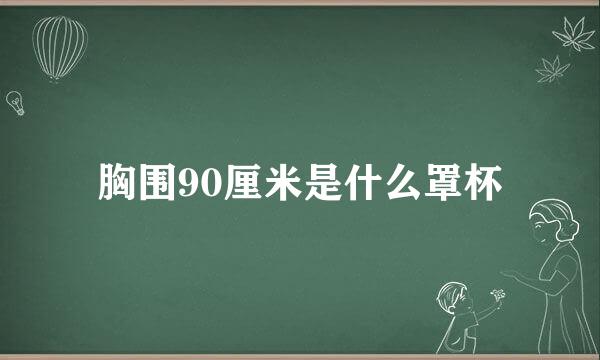 胸围90厘米是什么罩杯