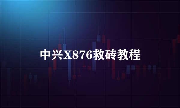 中兴X876救砖教程