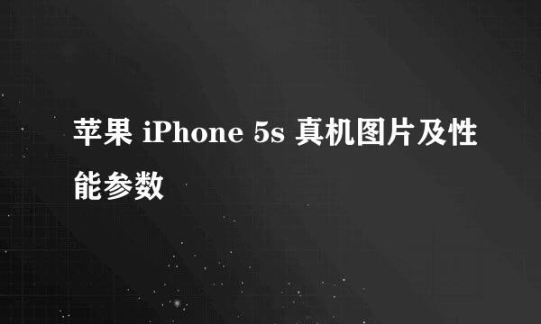 苹果 iPhone 5s 真机图片及性能参数