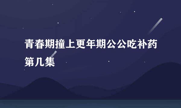 青春期撞上更年期公公吃补药第几集