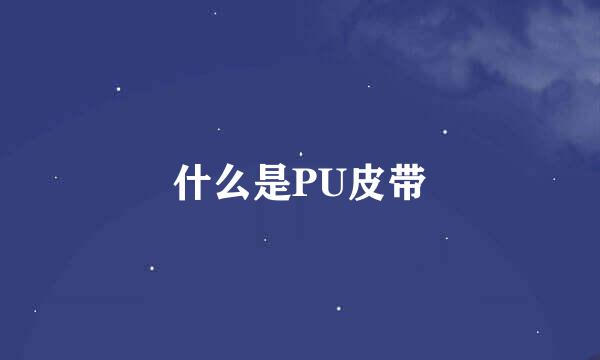 什么是PU皮带