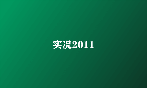 实况2011