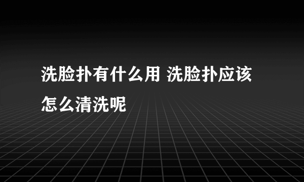 洗脸扑有什么用 洗脸扑应该怎么清洗呢