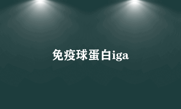 免疫球蛋白iga