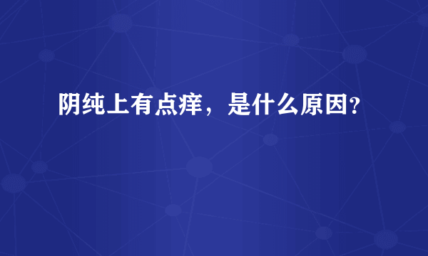 阴纯上有点痒，是什么原因？