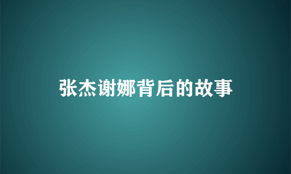 张杰谢娜背后的故事