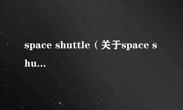 space shuttle（关于space shuttle的简介）