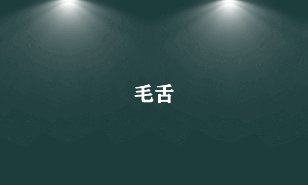 毛舌