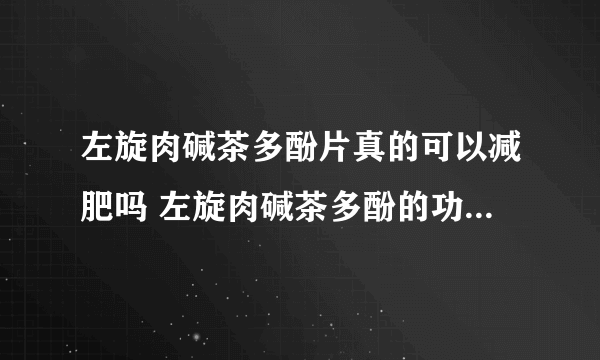 左旋肉碱茶多酚片真的可以减肥吗 左旋肉碱茶多酚的功效与作用