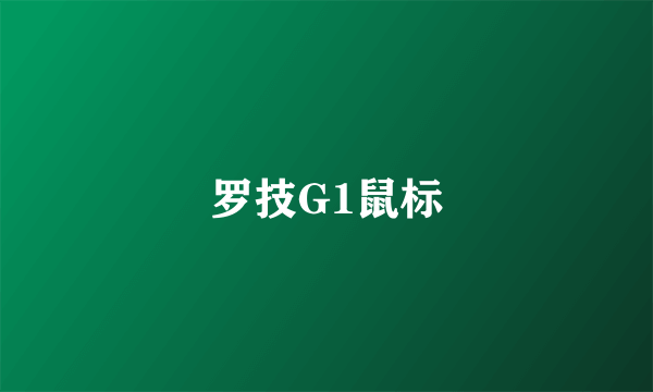 罗技G1鼠标