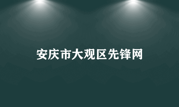 安庆市大观区先锋网