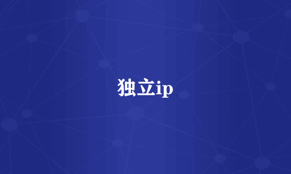 独立ip