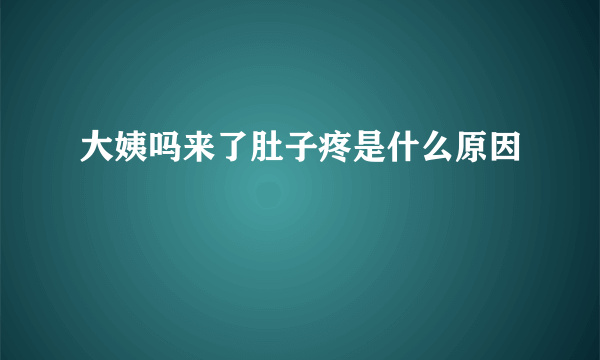 大姨吗来了肚子疼是什么原因