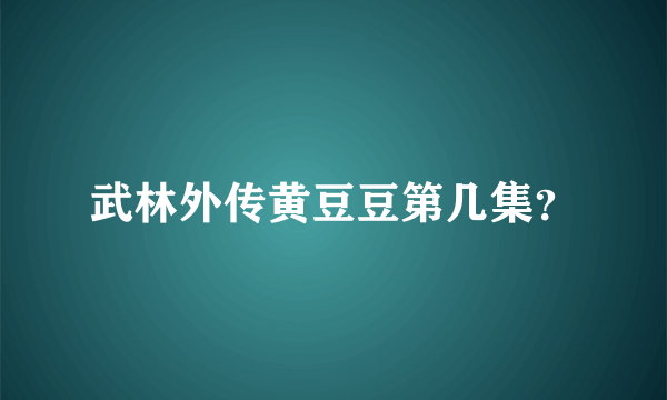 武林外传黄豆豆第几集？