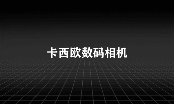 卡西欧数码相机