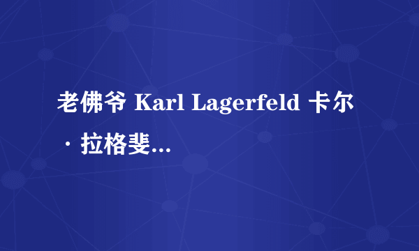 老佛爷 Karl Lagerfeld 卡尔·拉格斐有什么有趣的故事？或者励志史？