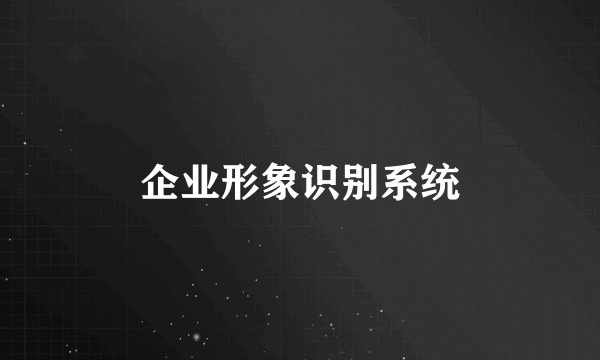 企业形象识别系统